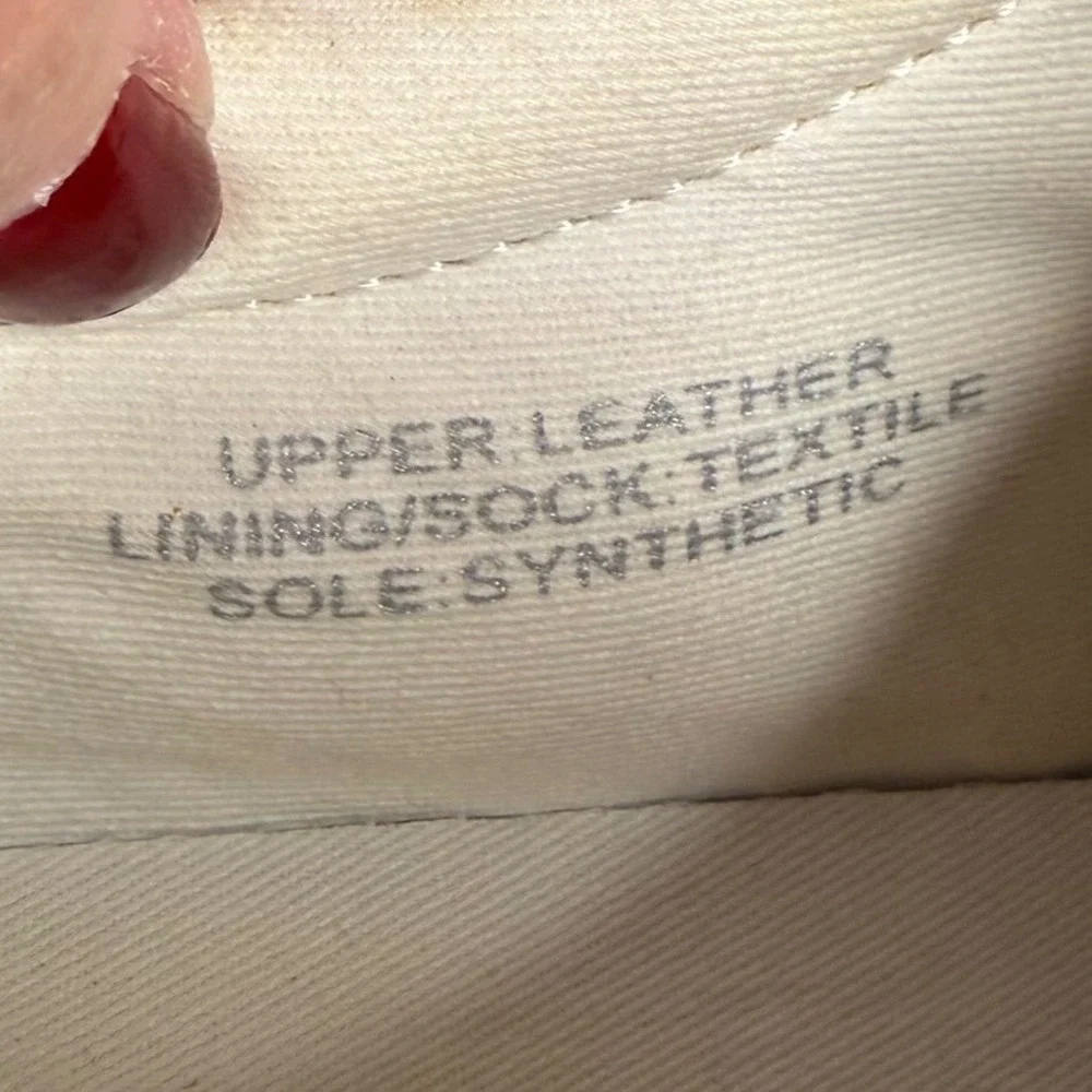 Madewell MWL Kickoff Trainer Sneakers‎ Leather in Antique Cream Multi Size 9